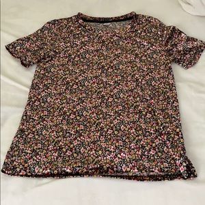 Old Navy Velvet Floral t shirt XS